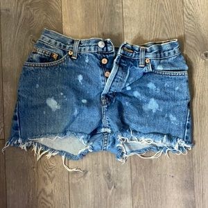 LAST DAY: Gap low rise cutoff acid wash shorts